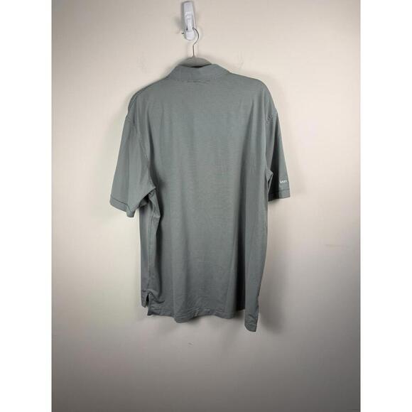 Peter Millar Summer Comfort Performance Golf Polo Dark Green Stripe XL - Picture 6 of 6